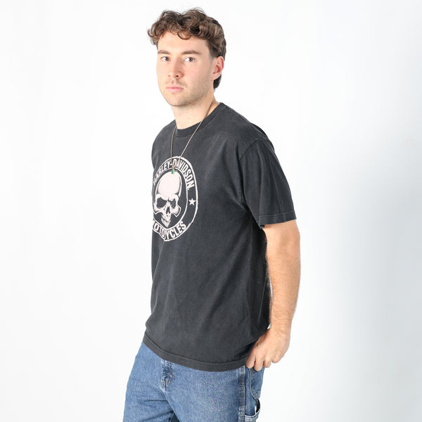 Black 90s Harley Davidson T-Shirt (L)